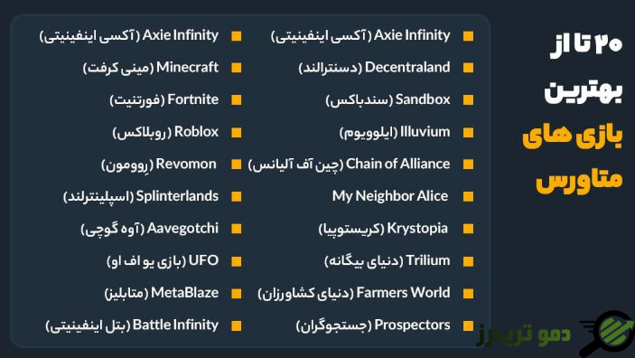 بهترین بازی‌های متاورسی